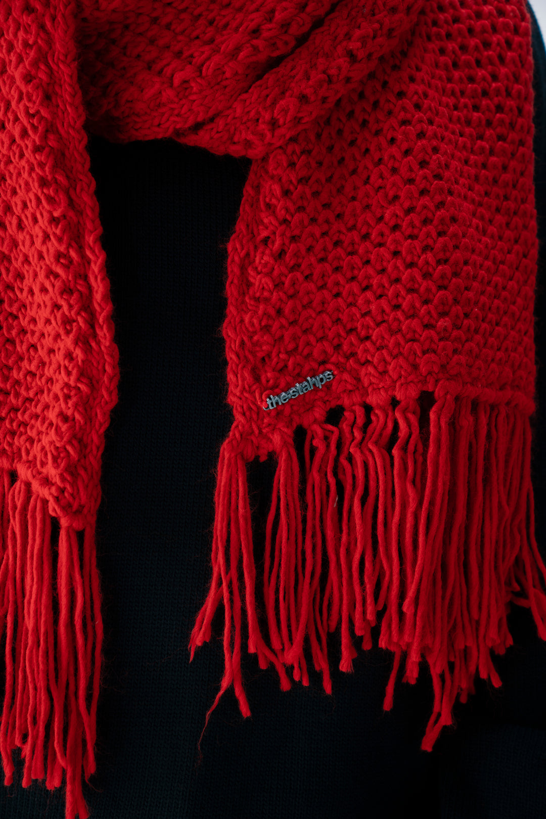 Rouge Knitted Scarf