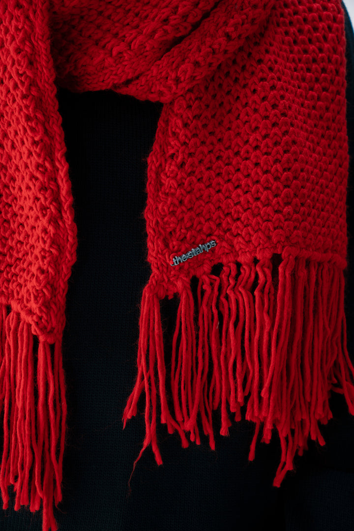 Rouge Knitted Scarf