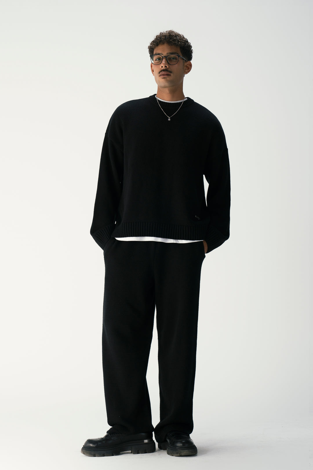 Black Essence Knit Sweater