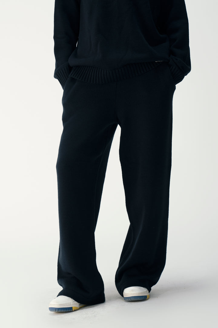 Navy Essence Knit Sweatpants