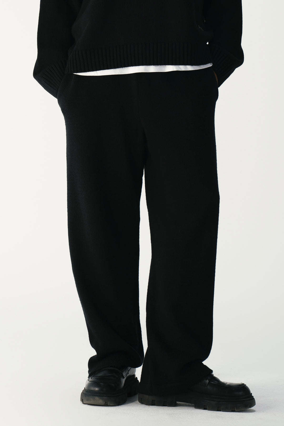 Black Essence Knit Sweatpants