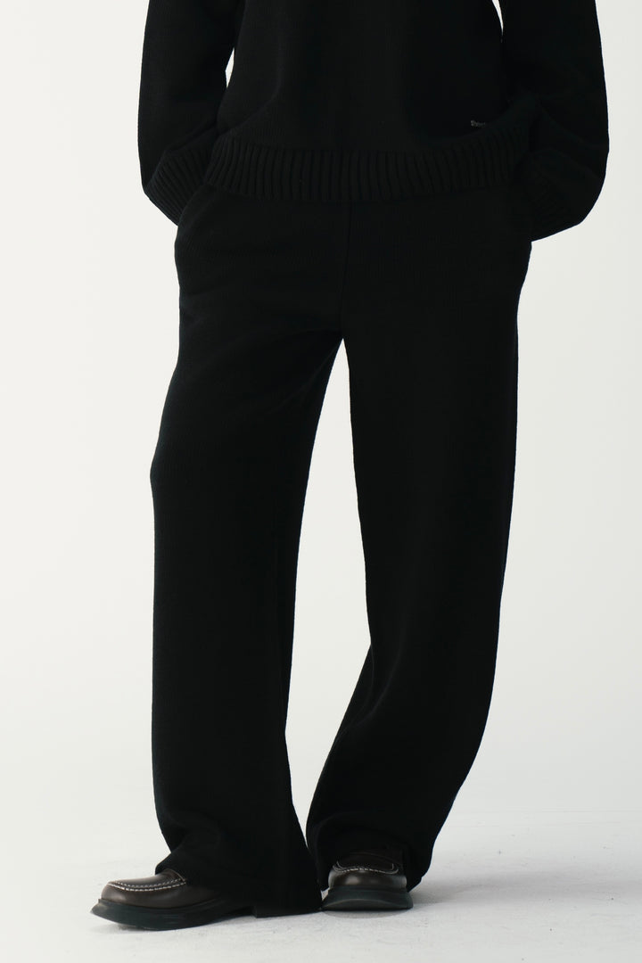 Black Essence Knit Sweatpants