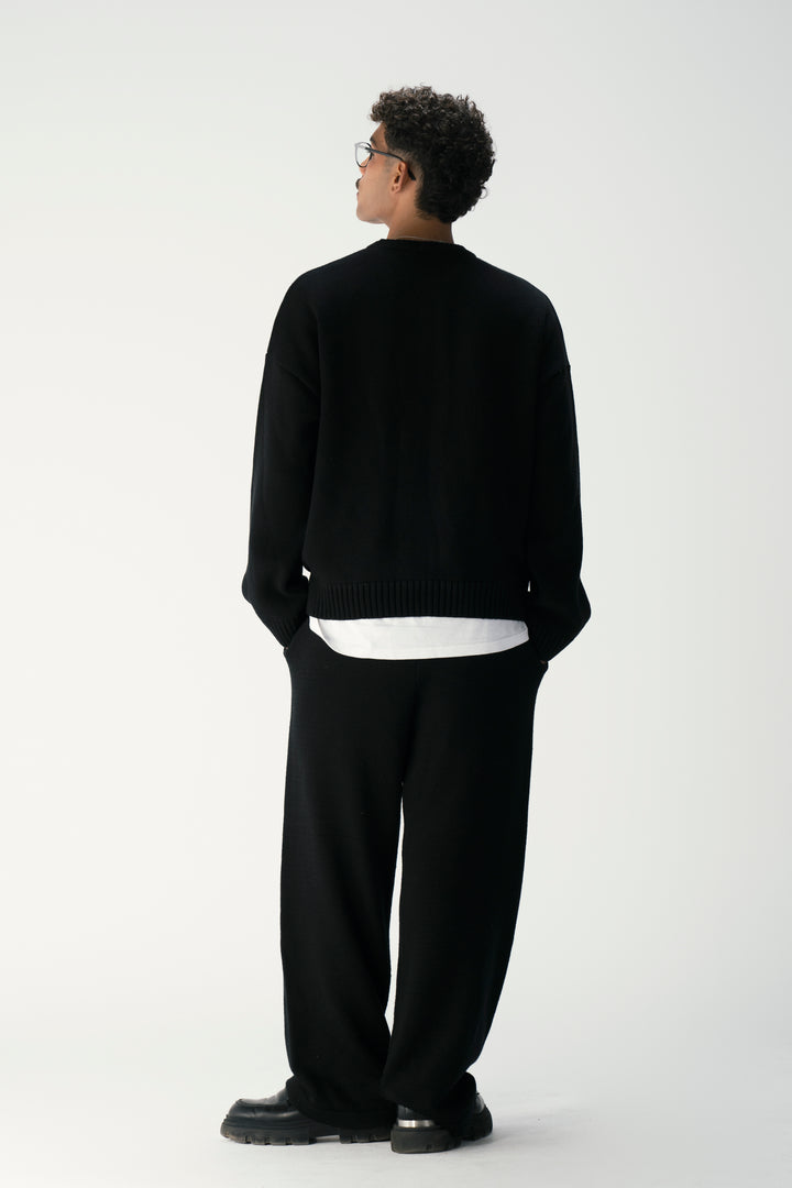 Black Essence Knit Sweatpants